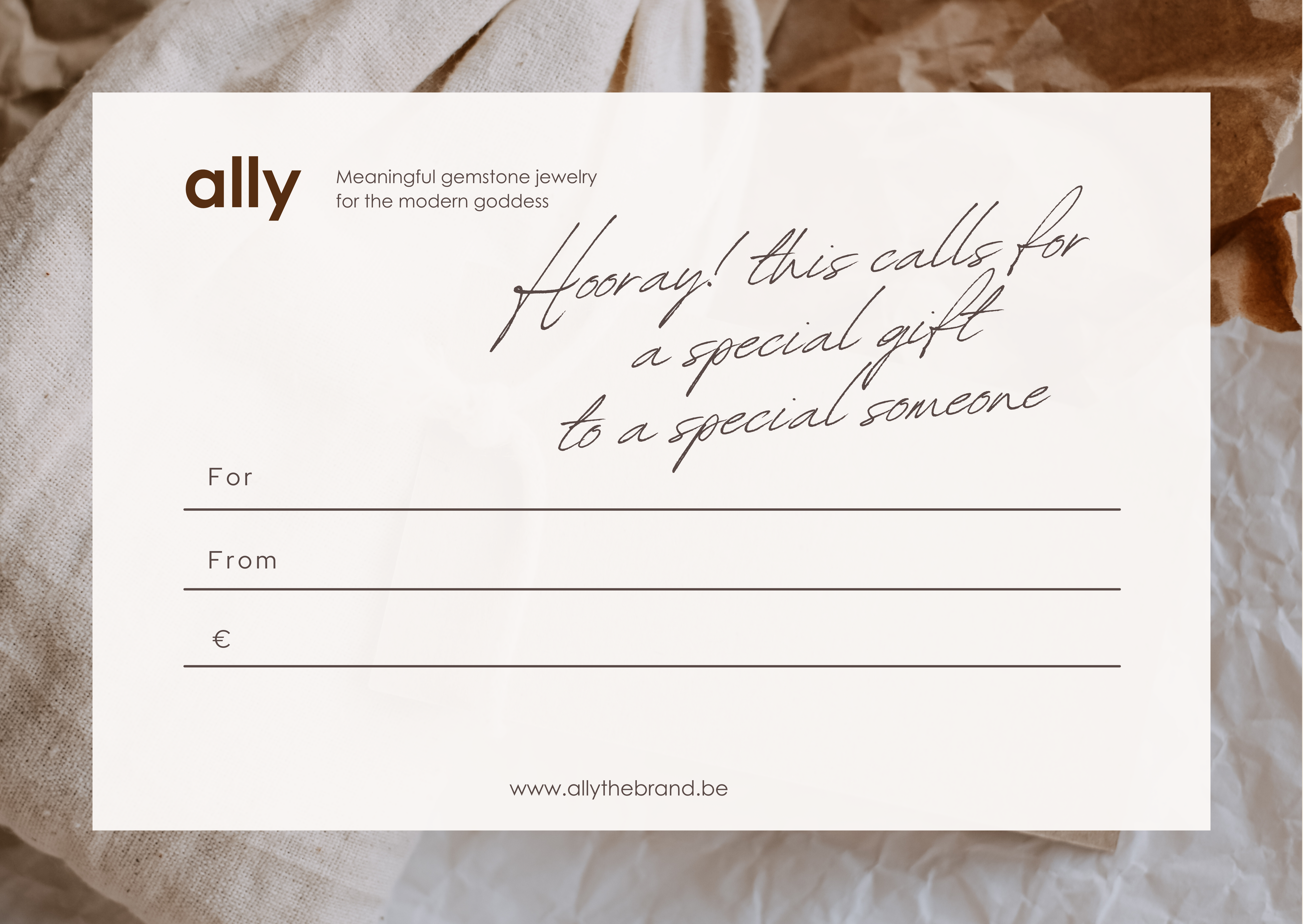 Ally's gift card