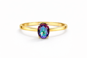 I Am Aligned - Dainty Mystic Topaz 18K