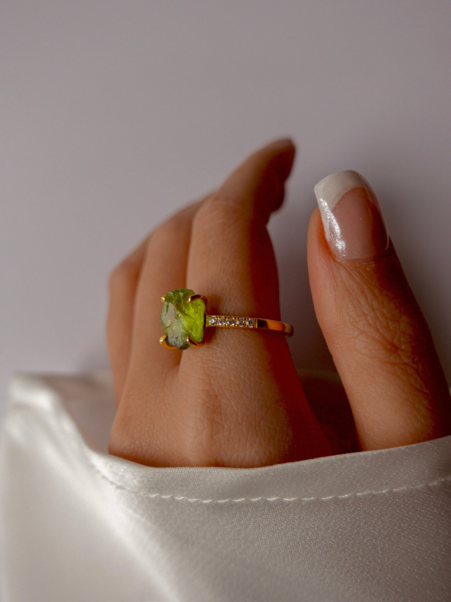 JADA - Luxury Peridot in 18K Gold Vermeil