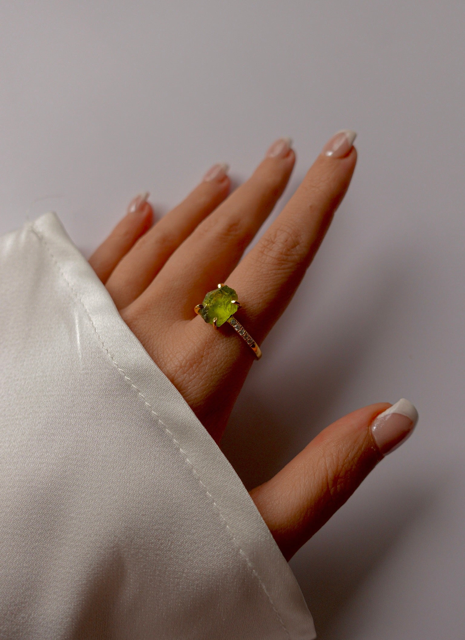 JADA - Luxury Peridot in 18K Gold Vermeil