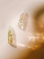 Crystal-Infused Essential Oil Perfumes: Aquamarine & Moonstone