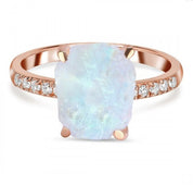 Stellar - Raw Moonstone & White Topaz 18K